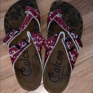 Birkenstock look a like sandals